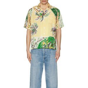 Rhude Palmina Silk Shirt in Multi Tropical
